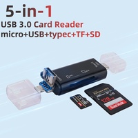 USB 3.0 5 in 1 Card Reader USB Type-c to Micro Typec TF SD USB Universal  Multifunctional OTG Adapter for Laptop PC Laptop