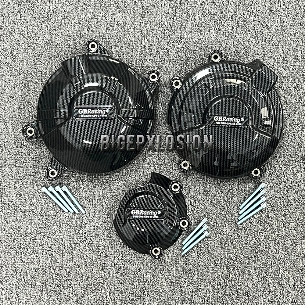 Carbon Fiber Printing Motorcycle Engine Protective Cover FOR HONDA CB500X CB500F CBR500R 2019-2024 & NX500 ADVENTURE SPORT 2024