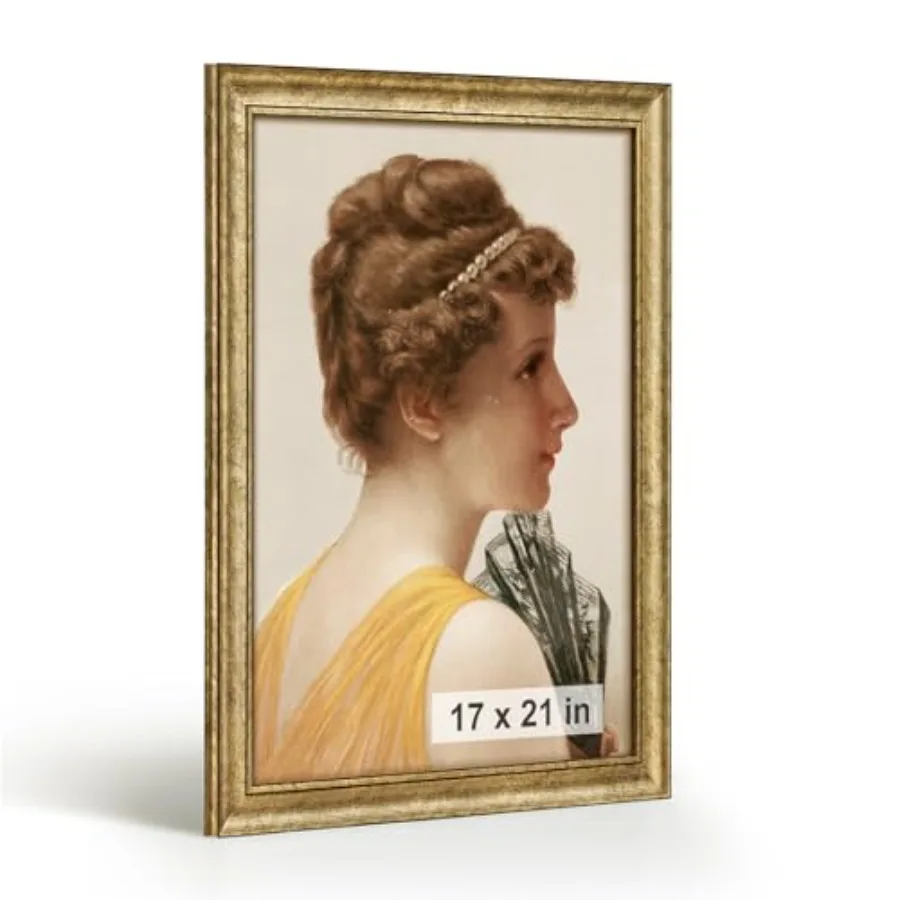 

Antique 17x21 Frame Poster Frame with Finish Picture Frame for 17 x 21 Artwork, Canvas Prints, Puzzles, and Wall Decor