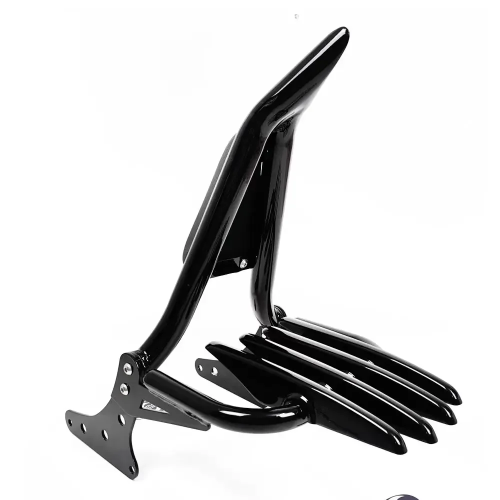 Motorcycle Passenger Sissy Bar Backrest 17' Luggage Rack For Harley Softail Slim Blackline 2013-2017 view 6