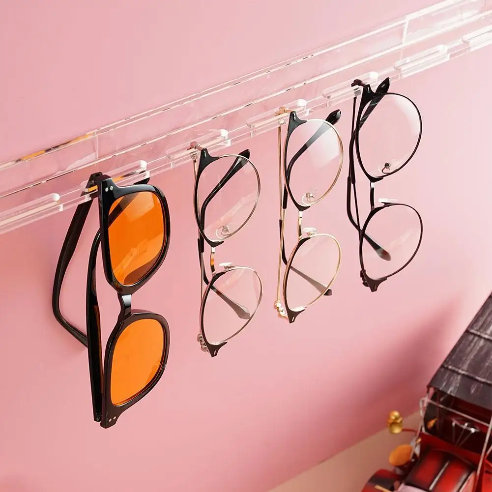 

Acrylic Glasses Storage Rack Wall Mounted Glasses Rack County-level Installation Display Rack Transparent Glasses Rack