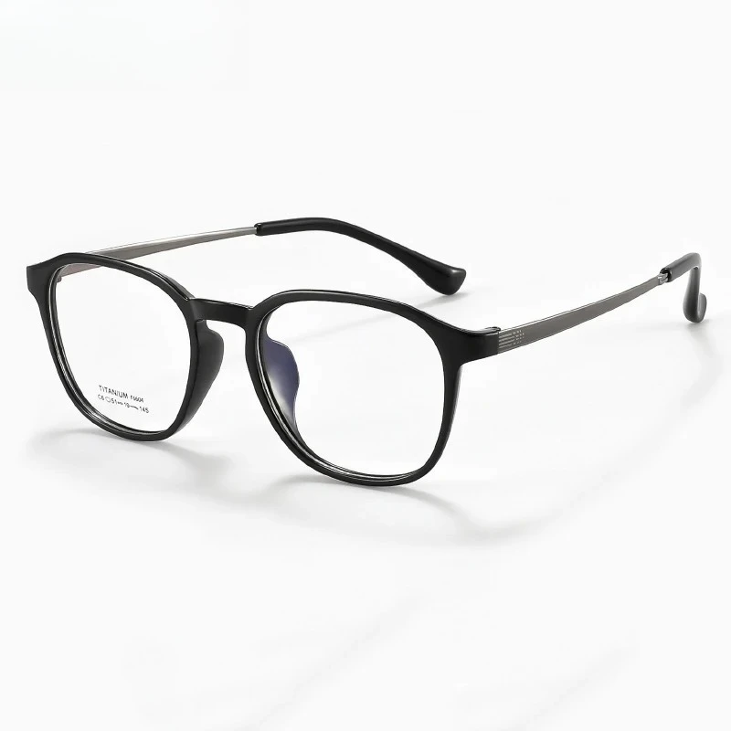 KJDCHD TR90 مع إطار نظارات بصرية من التيتانيوم مع عدسات وصفة قصر النظر مد البصر رؤية المسافة نظارات طبية صحيحة #2