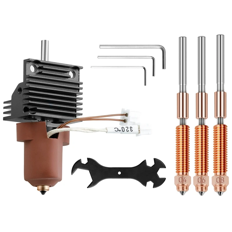 

K1 Ceramic Hotend Kit Quick Swap Nozzle K1C All-Metal Integrated Extruder Hot End For Creality K1 MAX 3D Printer