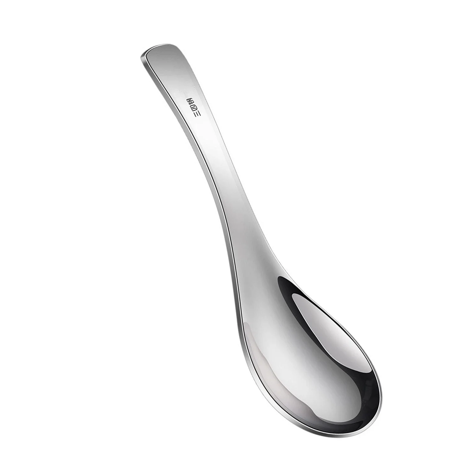 4 pcs Luxury 304 Stainless Steel Baby Soup Ladle Traditional Chinese Spoon  Certificated Kids Tableware Children Dinnerware