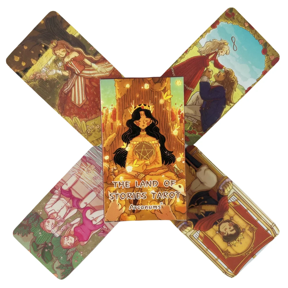 Das land der geschichten tarot karten ein 78 deck orakel englische visionen divination edition borad spielen spiele