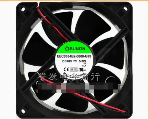 

SUNON EEC0384B2-0000-G99 DC 48V 5.8W 120x120x38mm 2-Wire Server Cooling Fan