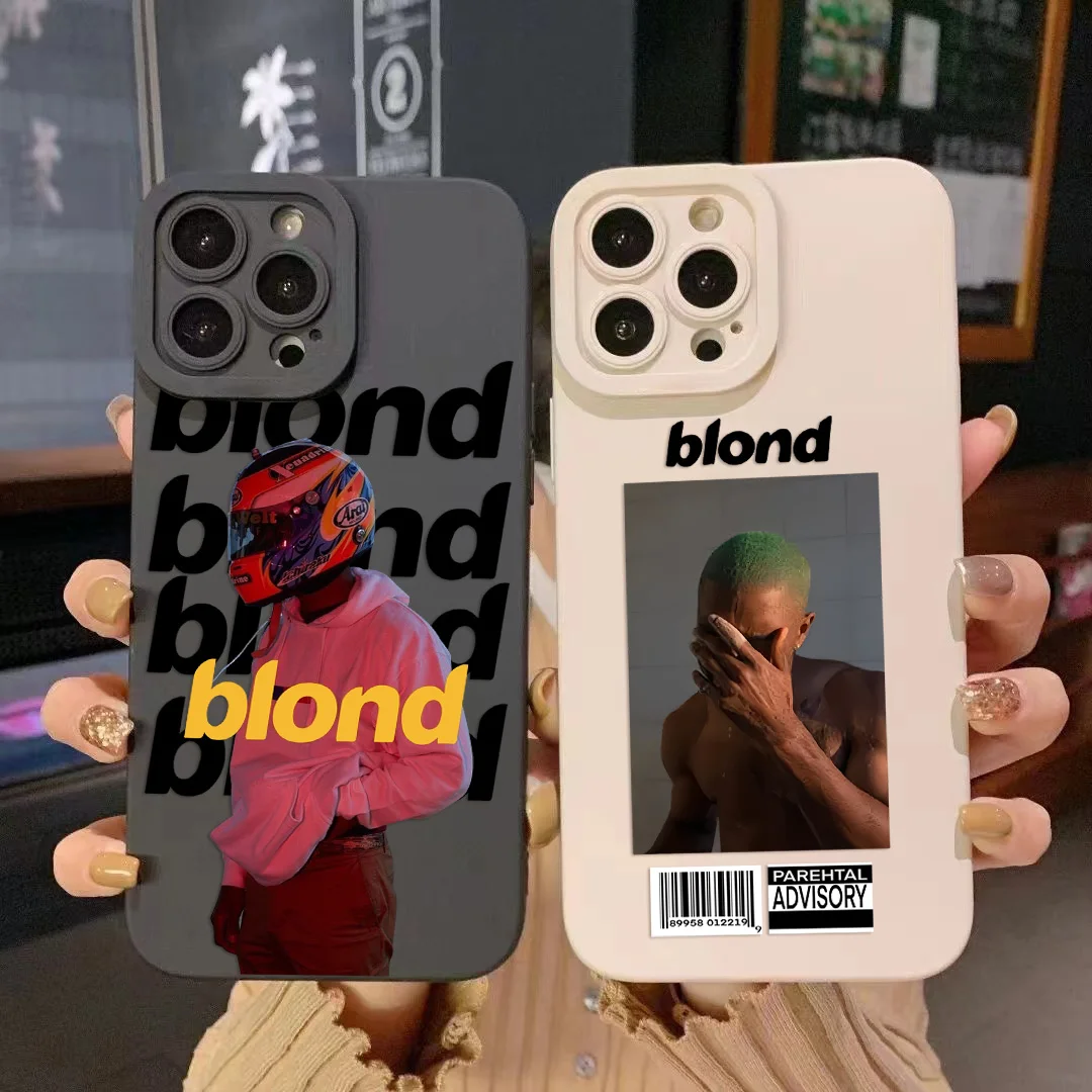 Singer Frank Blonde Oceans Hot Pupil Full Screen Phone Case For iPhone 16 15 14 13 12 11 X XR Xs 8 7 Plus Pro Max Silicone Cover