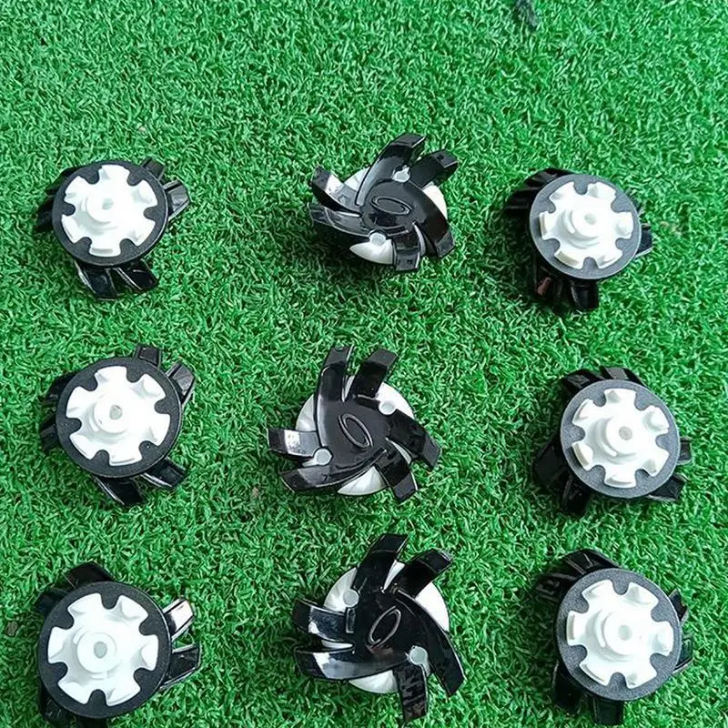 Golf Shoe Spikes 12 Pieces Footwears Anti Slip Golf Shoe Spikes Quick Twist Golf Spikes Golf Cleats Portable Wrench Screw For