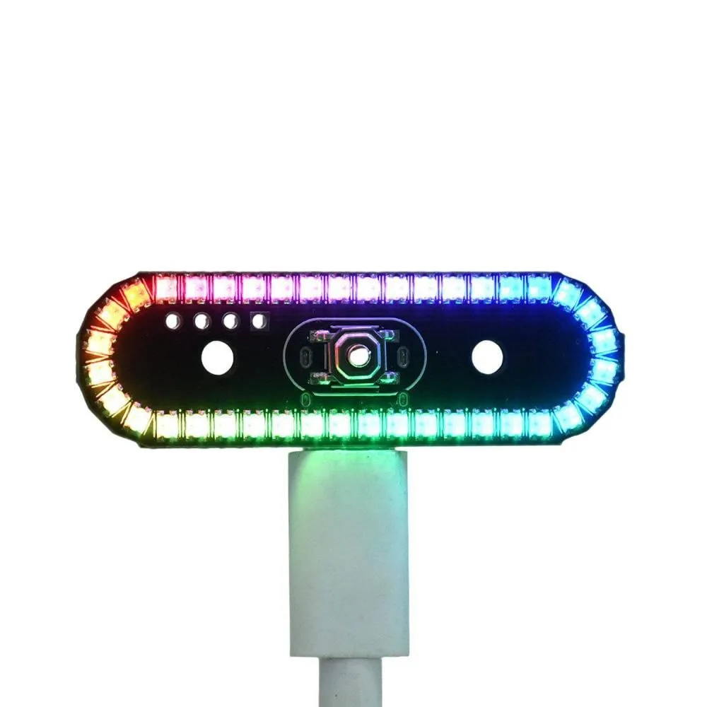 

8-Mode Colorful TailLight Type-C Flow Light Wireless LED Flashing Gradient Breathing Rotating Lamp for RC Vehicle Aircraft Drone