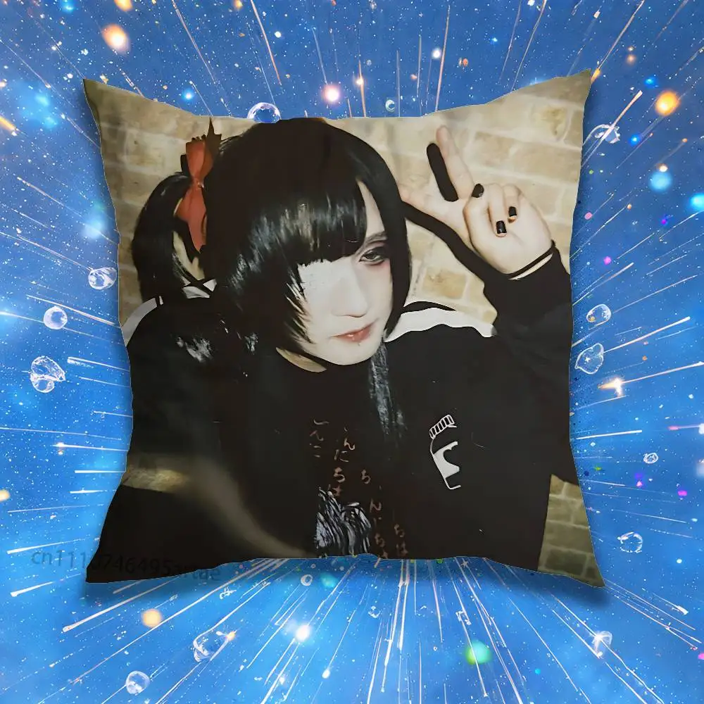 S-Senketsuakochan Laser Film Pillow for Sofa Seat Chair Decorative/Modern Home Decor Print Throw Cushion