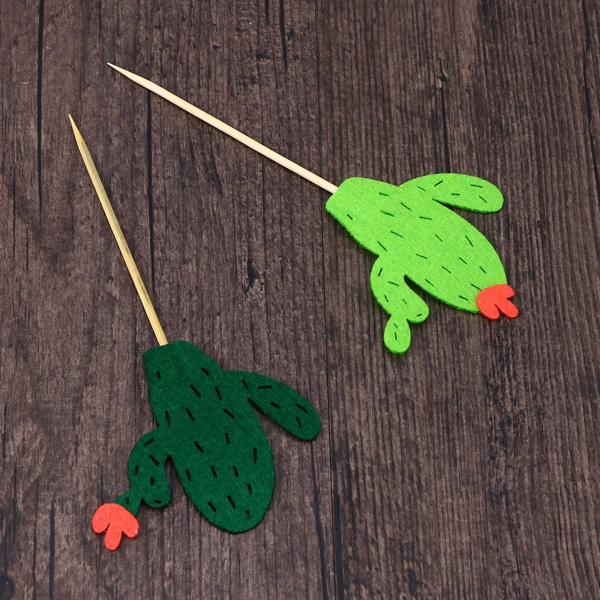 

6 Pcs Cactus Cake Decor Creative Beautiful Cake Topper Insert Birthday Party Dessert Decoration Safe Premium Material