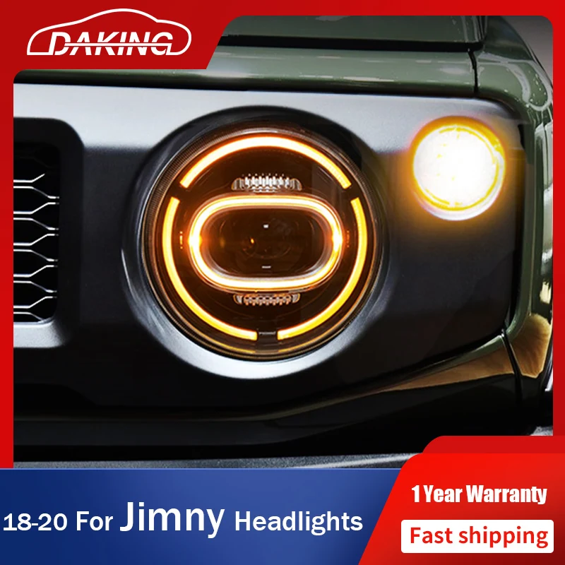 Car Styling Headlight For SUZUKI JIMNY 2018-2020 All LED Head Lights Daytime Running Light Blue Start LED Lens Auto Accessories