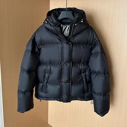 New Winter High End Women Down Coat con cappuccio addensato 90% piumino d'anatra bianco Warm Fit Short Girls Parka Snow Wear soprabito