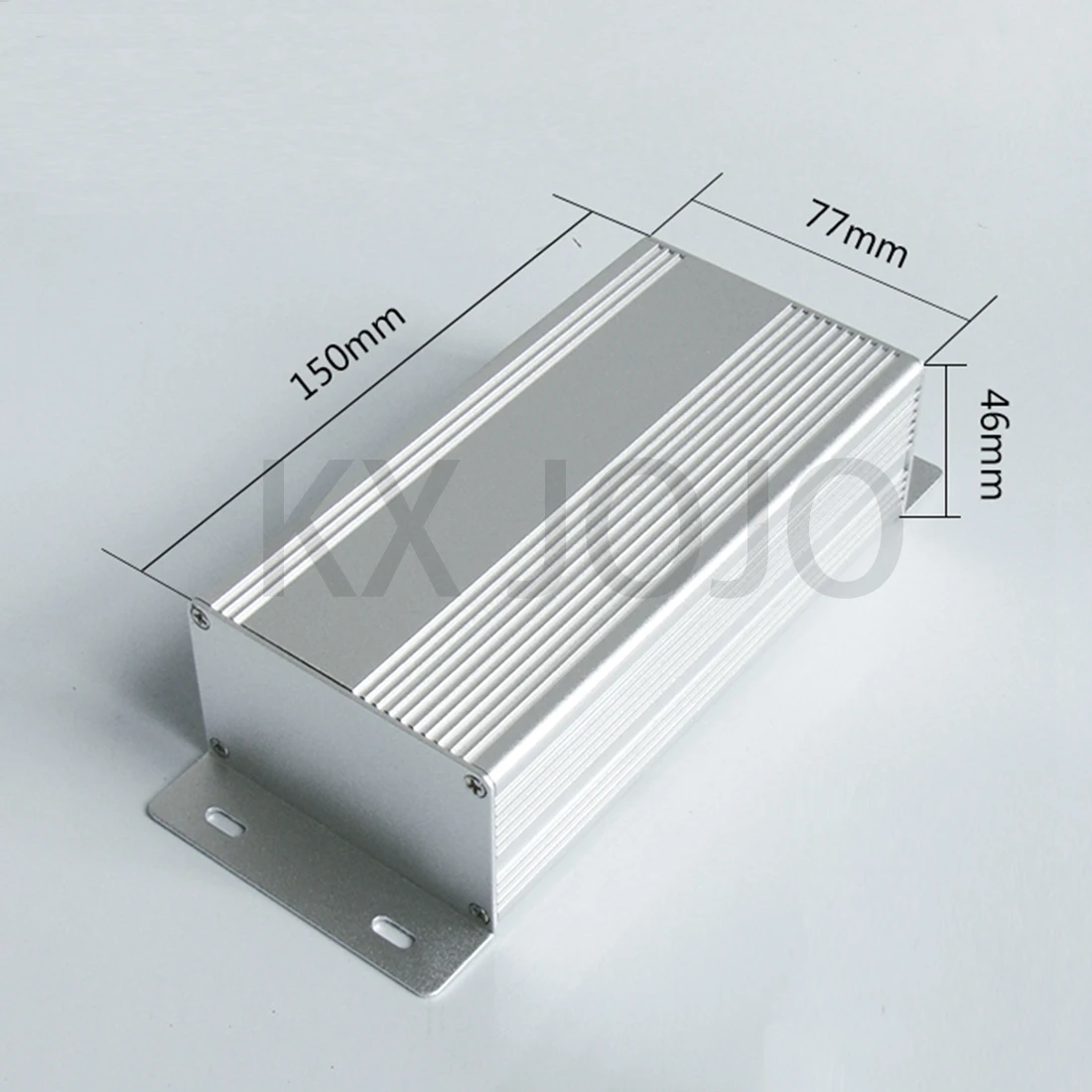 

Aluminum Enclosure 77*46*150mm Split Case Electronic Project with Ears PCB Instrument Silver DIY Power Supply