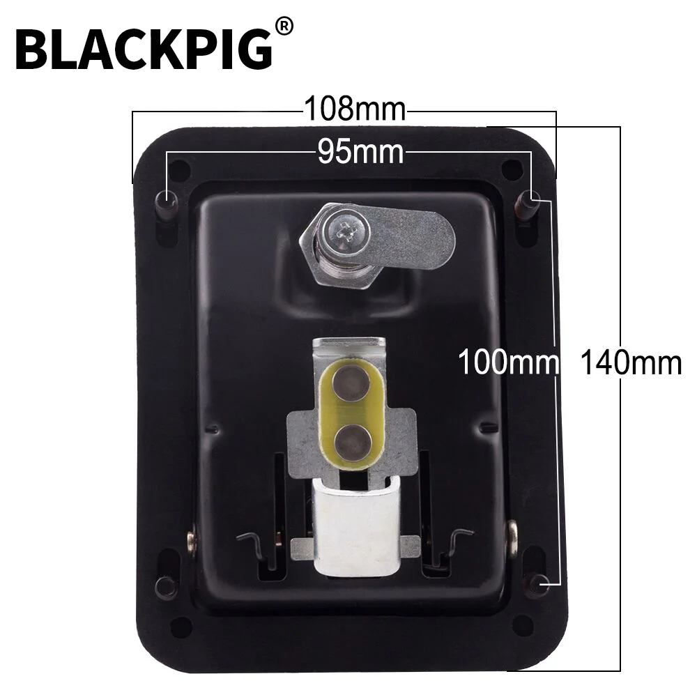 Imagem -02 - Silencioso Diesel Generator Grupo Iron Door Panel Lock Electric Genconjunto Parts Acessórios 140x108 mm