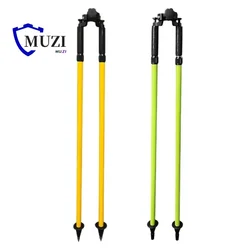 2pcs Green and Yellow 107cm-180cm Surveying Pole Thumb Release Bipod for Prism Pole Nikon South Total Surveying Station GPS GNSS