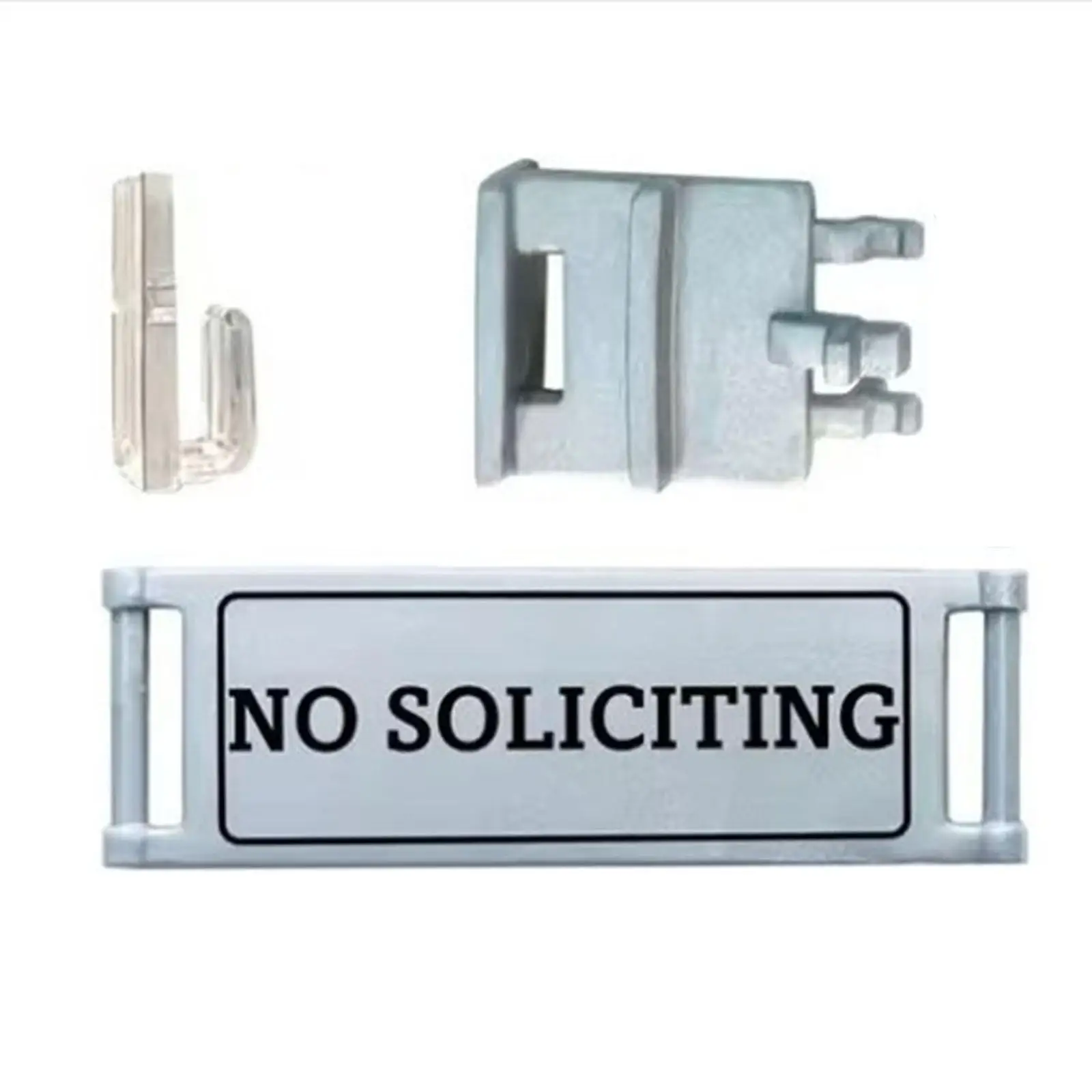 Rotated Doorbell Sign Decoration DIY Accessories Door Sign Do Not Disturb and No Soliciting for Home Guest House Office Restroom