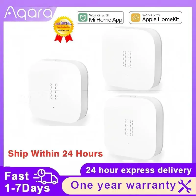 

Aqara-Zigbee Smart Vibration Sensor, Motion Shock Detection Alarm, Built-in Gyro for Home Safety, Compatible with Xiaomi MI Home