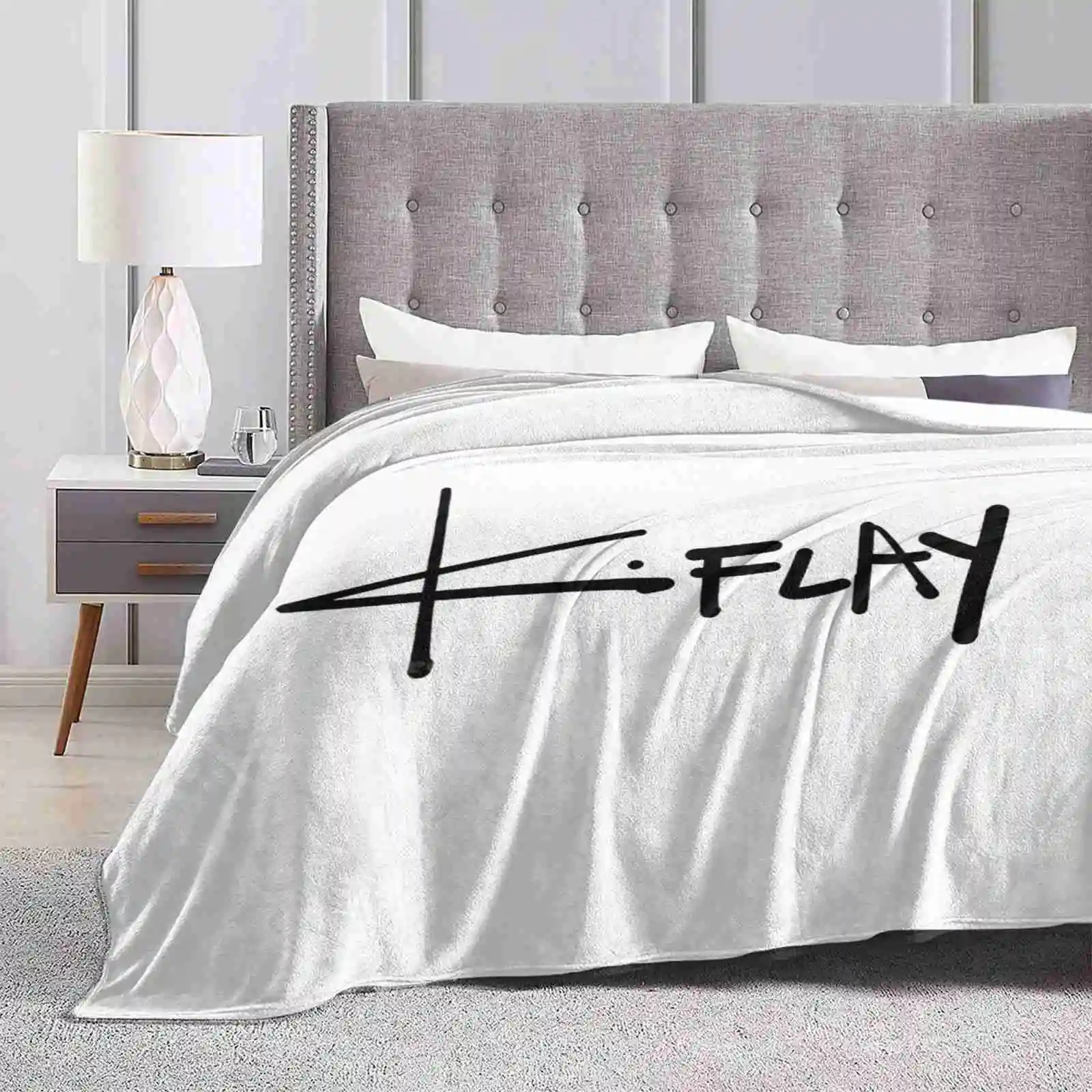 K Flay Logo Soft Warm Light Thin Blanket K Flay Musician Rapper Singer Indie Hip Hop Kflay