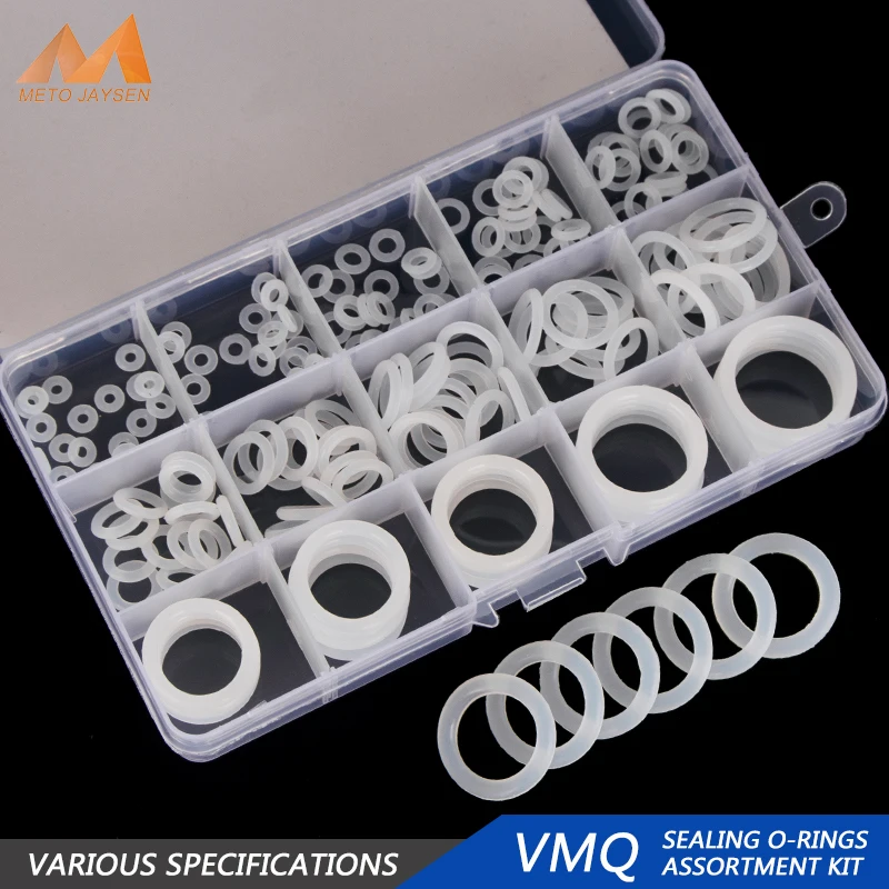 

150PCS 160PCS PCP Paintball Sealing O Rings White Silicone Replacements OD 6mm-30mm CS 1mm 1.5mm 1.9mm 2.4mm BG020-021-022-023