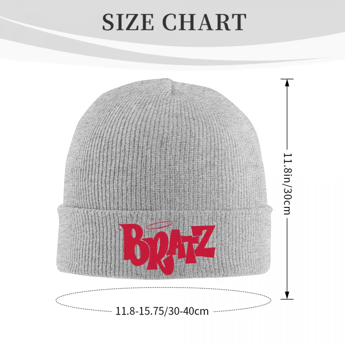 Bratz-Logo cappelli autunno inverno Skullies berretti berretto caldo femminile maschio acrilico cappello lavorato a maglia