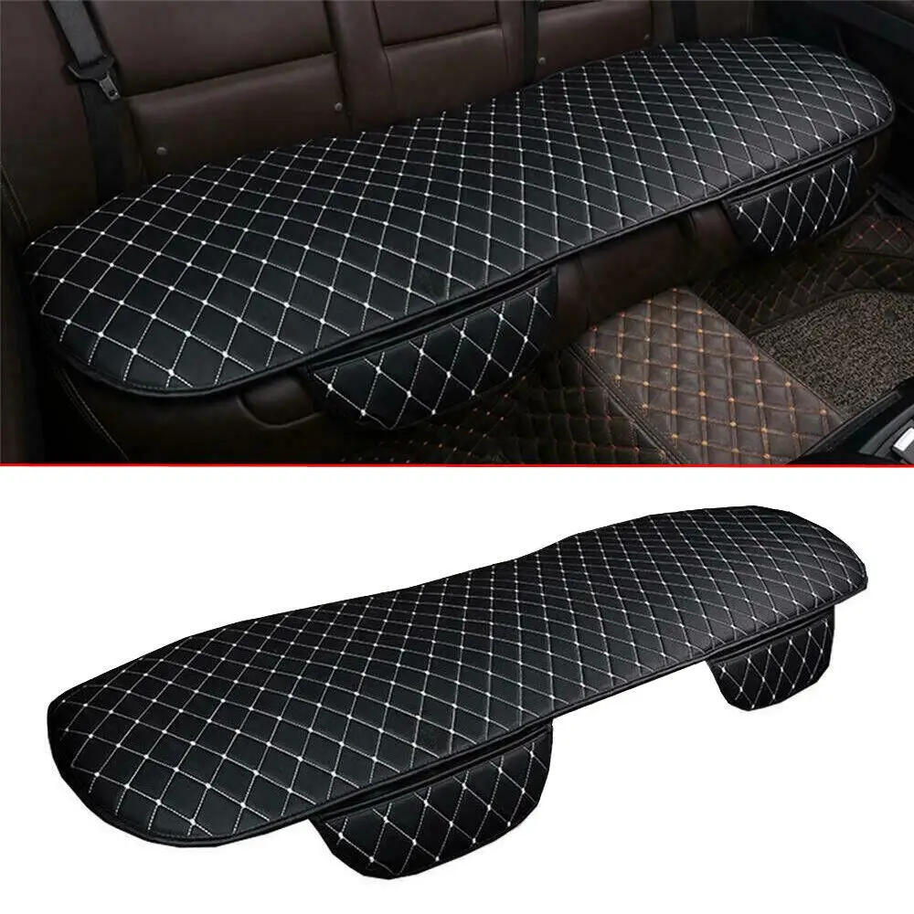 Car PU Leather Seat Cover Breathable Pad Mat Rear Seat Protector Chair Cushion Universal Auto Interior Styling Truck SUV Van