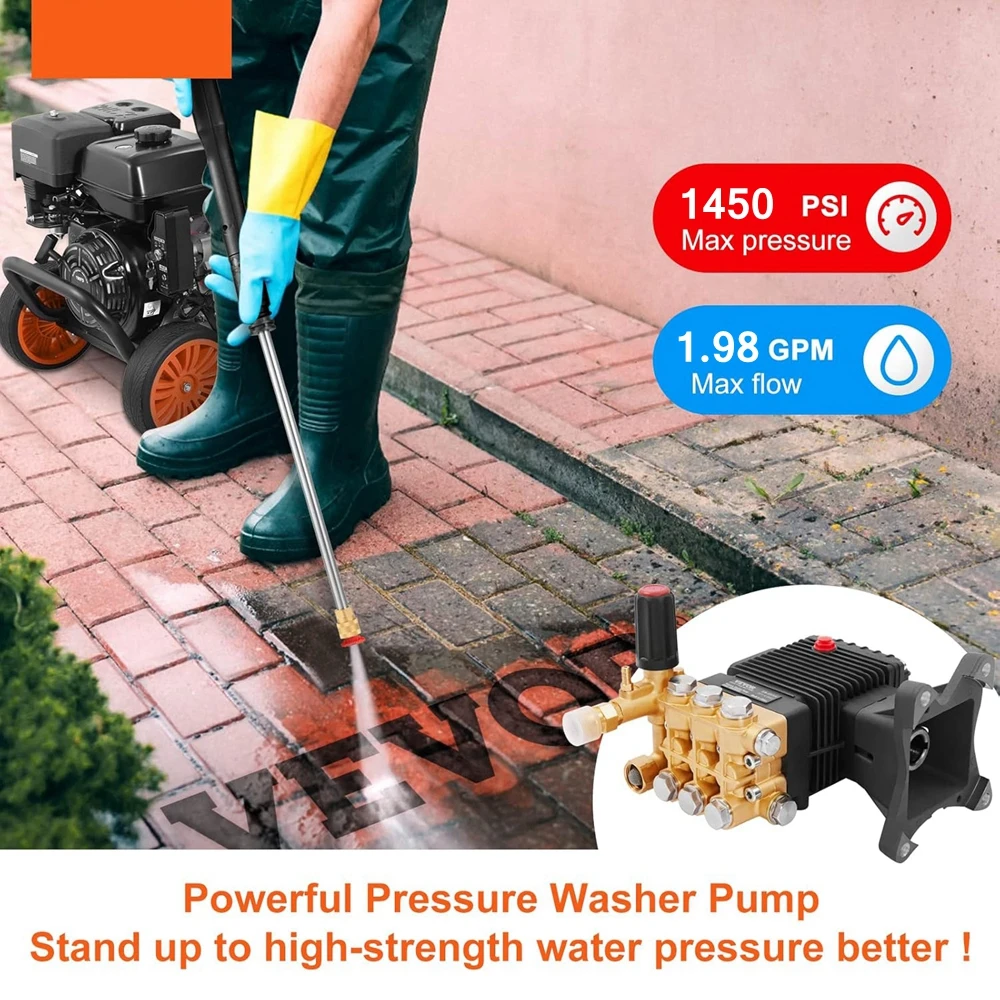 Pressure Washer Replacement Pumps Plunger Pump Head Copper Car Washer Cleaning Machine Parts High-pressure Cleaner Piston Pump