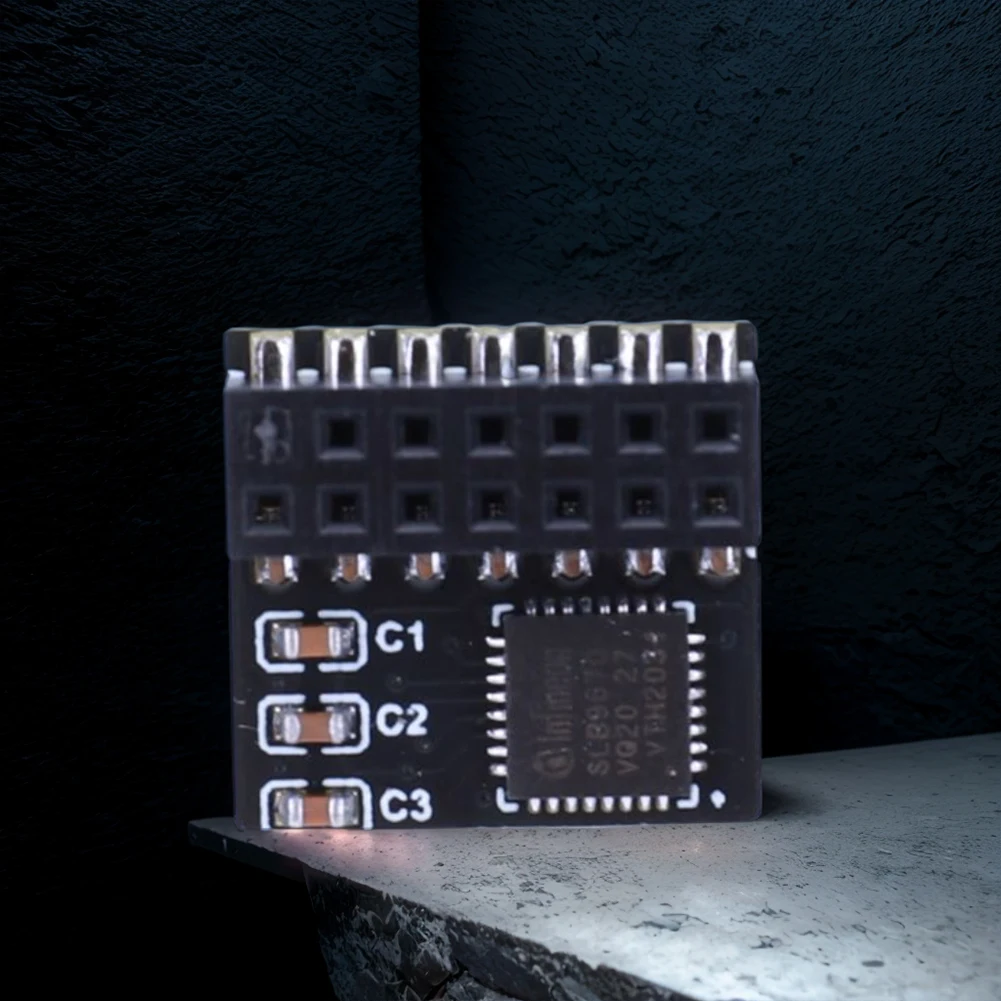 Modulo di sicurezza con crittografia TPM 2.0 Modulo di sicurezza SPI TPM2.0 a 14 pin Scheda remota TPM2.0 per scheda madre ASUS