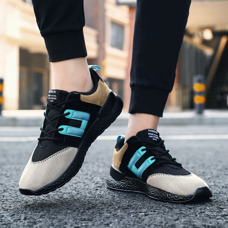 STRONGSHEN Men Casual Running Shoes Light Soft Breathable Mesh Men's Tennis Sneaker Outdoor Jogging Lace Up Men's Sport Shoes