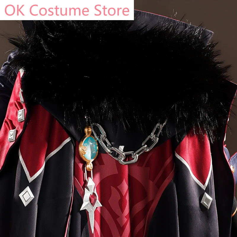 Costume de Cosplay du Jeu Genshin Impact Wriothesley pour Homme, Magnifique Uniforme Trempé, ixd'Halloween