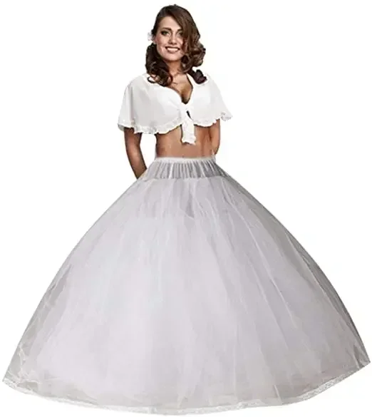 Women's Tulle Petticoat Crinoline Half Slip Underskirt for Bridal Dress