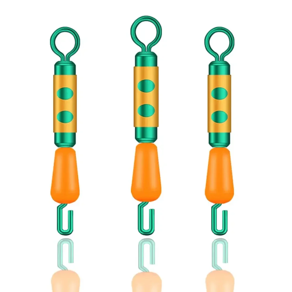 10 stücke Angeln Haken Stecker Frühling Cog Schleife mit Dämpfung Silikon Entladen Kraft Spreiz Ring Schnelle Öffnung Schwenk Draht Set – Detail 11