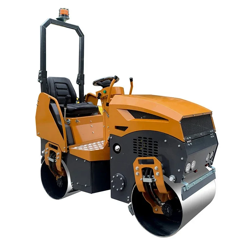 

Construction Machinery Mini Asphalt Double Drum vibratory Roller 1ton 2ton 3 ton Mini Road Roller compactor