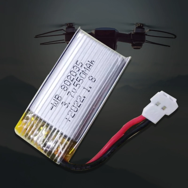 F3MA 3.7V 550mA 802035 Rechargeable Lithium Polymer Battery for Drones Electronic