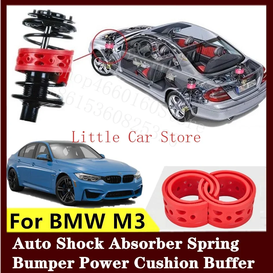 2PCS Front Rear Suspension Shock Bumper Spring Coil Cushion Buffer For BMW M3