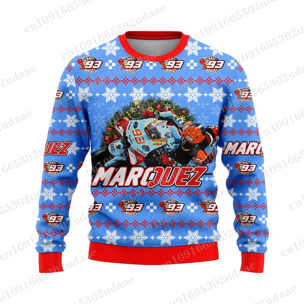 New 93 Rider Marc Marquez Fans Autumn Winter Sweater Ugly Christmas Sweatshirts Mens and Womens Pullovers 2025