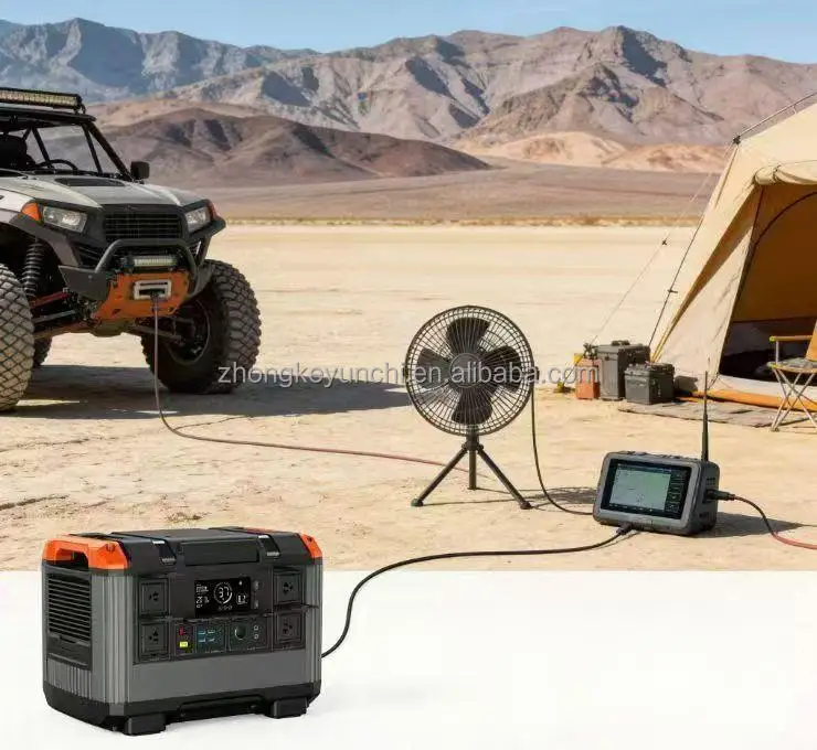 New ZKYC T50-3000 5376WH 3000W Portable Energy Storage Emergency Power Supply Outdoor Solar Charging