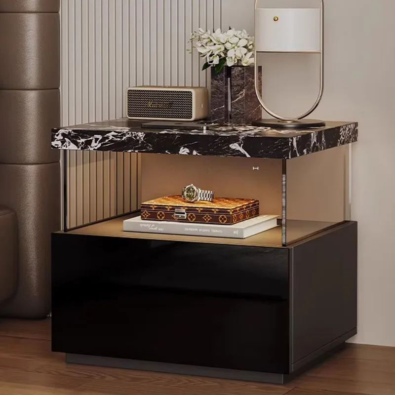 

Storage Filing Cabinets Bedside Table Decor Living Room Corner Nightstand Coffee Organizer Mesitas De Noche Salon Furniture