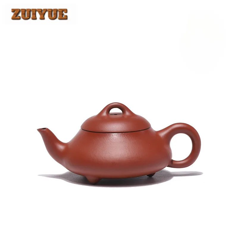 

160ml Aesthetic Yixing Purple Clay Teapots Handmade Stone Scoop Pot Raw Ore Zhu Mud Kettle Chinese Zisha Tea Set Collection Gift