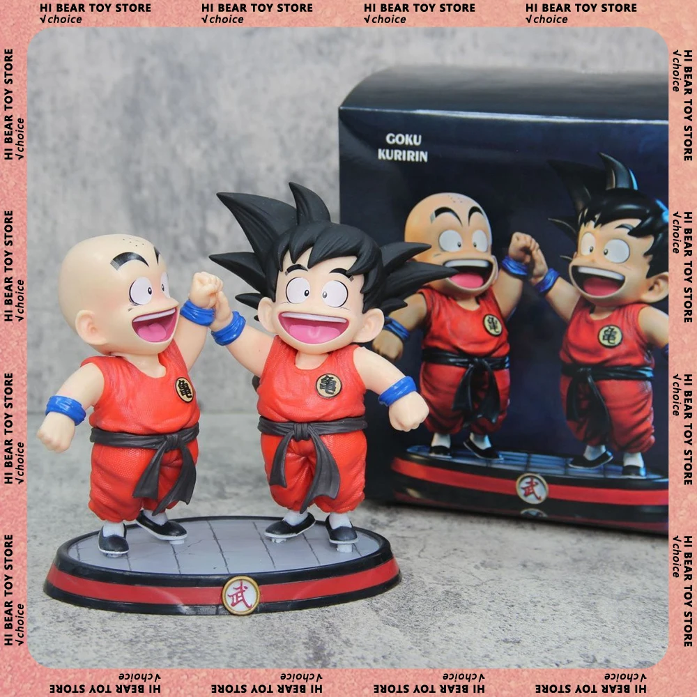 

Аниме Dragon Ball Z Рисунок Детские фигурки Гоку и Крилин 15 см Коллекция Статуя Украшение стола Модель Куклы Дети Подарки на Хэллоуин