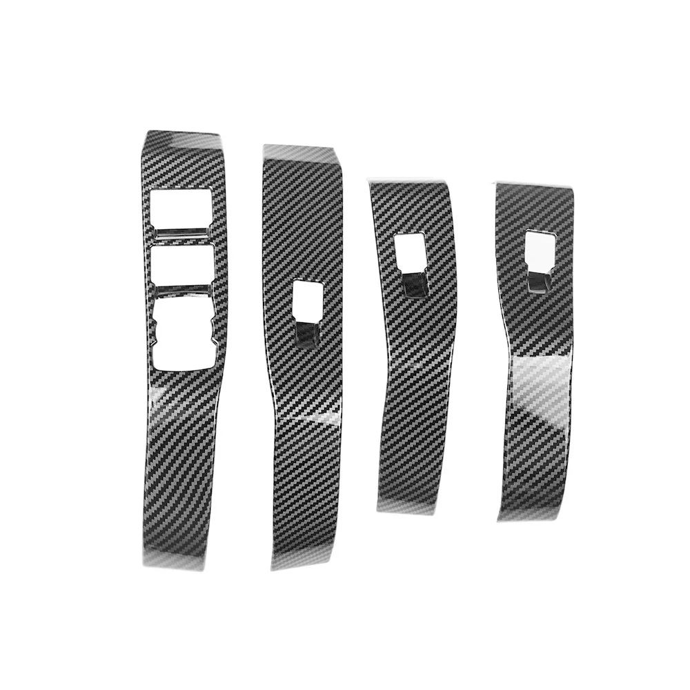 For Ford Mustang Mach-e 2021-2023 Car Interior ABS Carbon Fiber Car Sticker Center Control Gear Shift Panel Cover Accessories