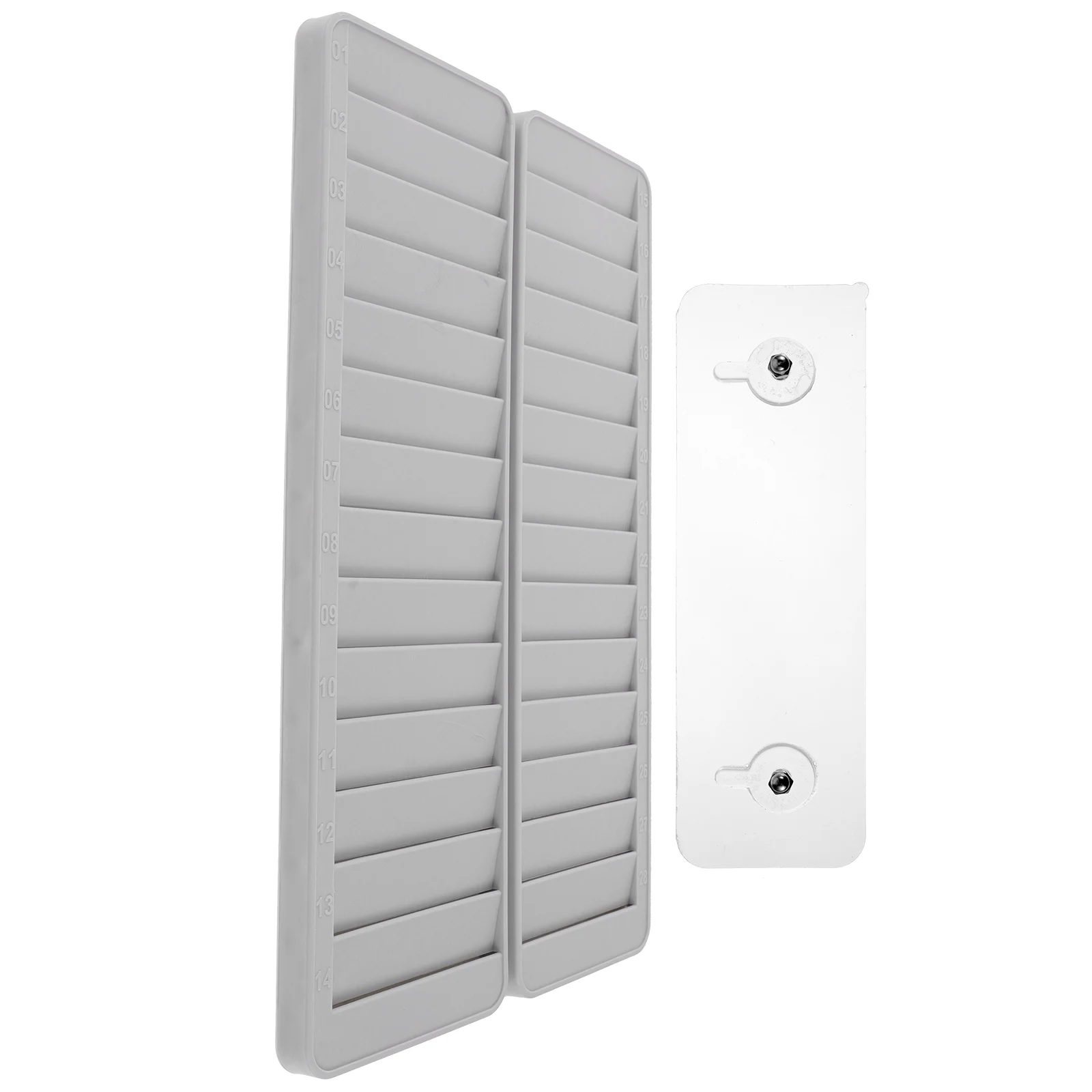 

Card Slot Holder Exam Cards Rack Numbered Attendance for Office Storage Pp 28-slots Wall Mounted Lightweight