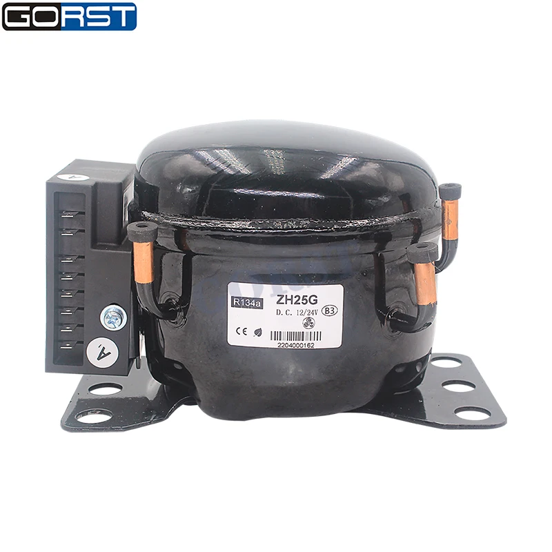 12V 24V DC Car Refrigeration Air Compressor Fridge Freezer Marine Solar QDZH25G R134A