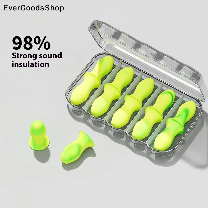 

New 1/3/5 Boxes Anti-Noise Sleeping Aid Ear Care Reusable Sleep Ear Plugs Noise Reduction Sound Insulation Earplugs