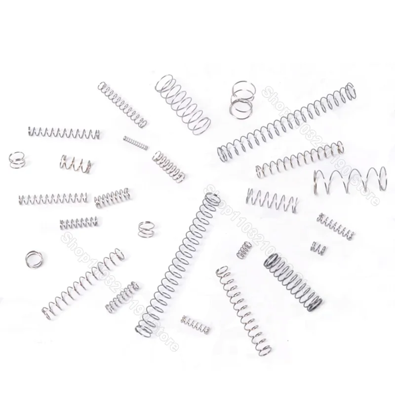 Molla di compressione in acciaio inossidabile 0.5 da 304mm Mini molla a Micro pressione per strumenti di manutenzione domestica accessori Hardware OD 3-12mm