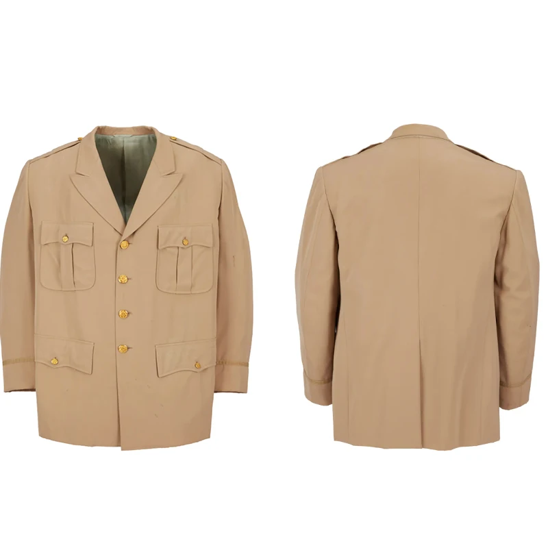 

Custom Made 1970s Historical Europ Military Uniform Jacket Movie Catch 22 World War II Army Top Coat