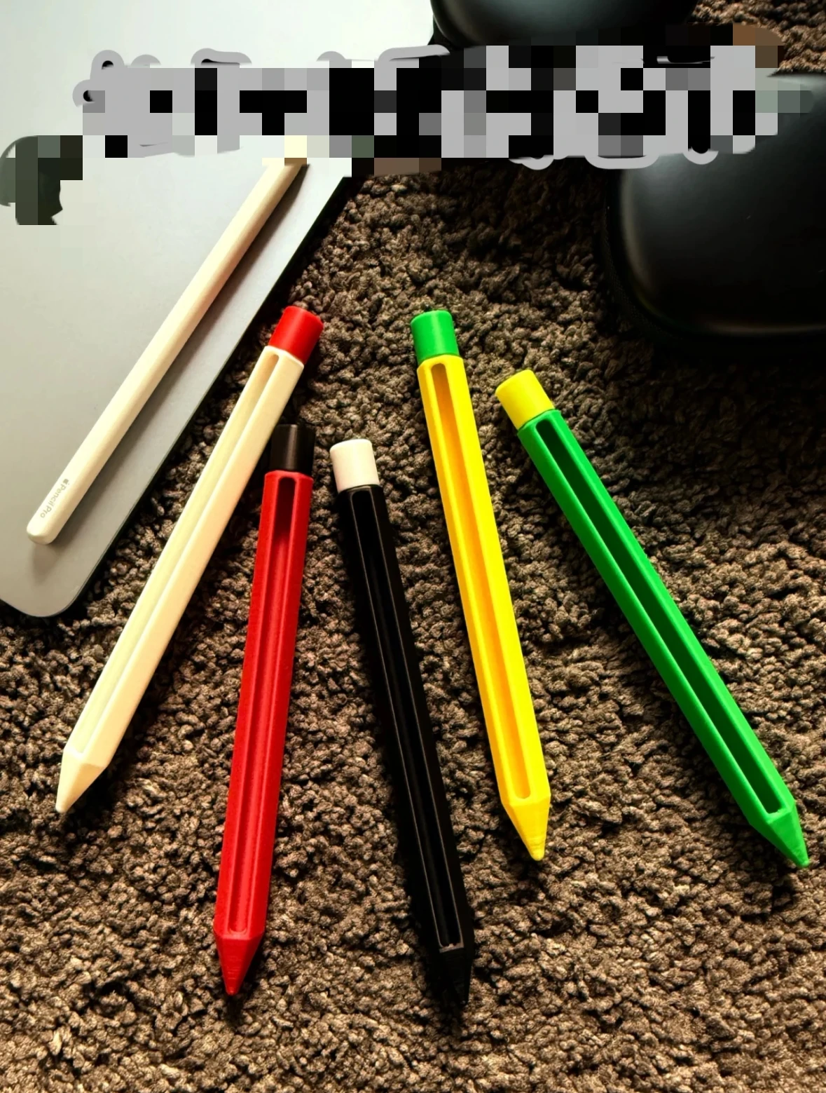2Pcs New color-blocked for Apple Pencil protective case for iPad