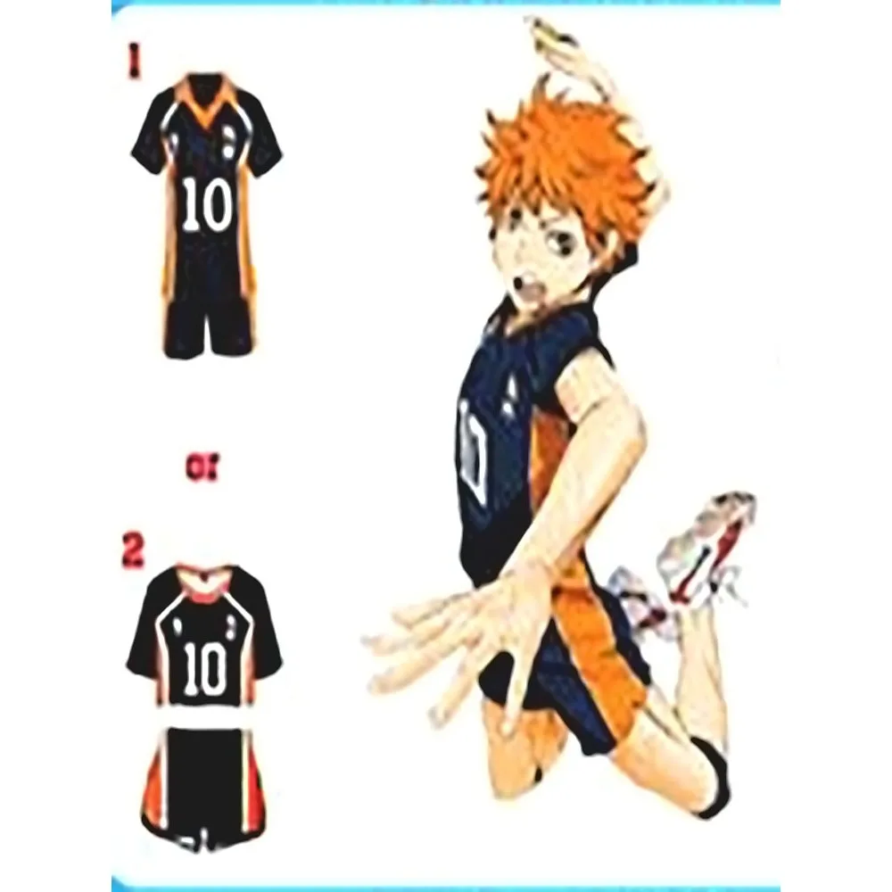 Anime Haikyuu Hinata Shoyo Karasuno High School volley Sportswear Christma Party Cosplay manica corta Jersey uniforme