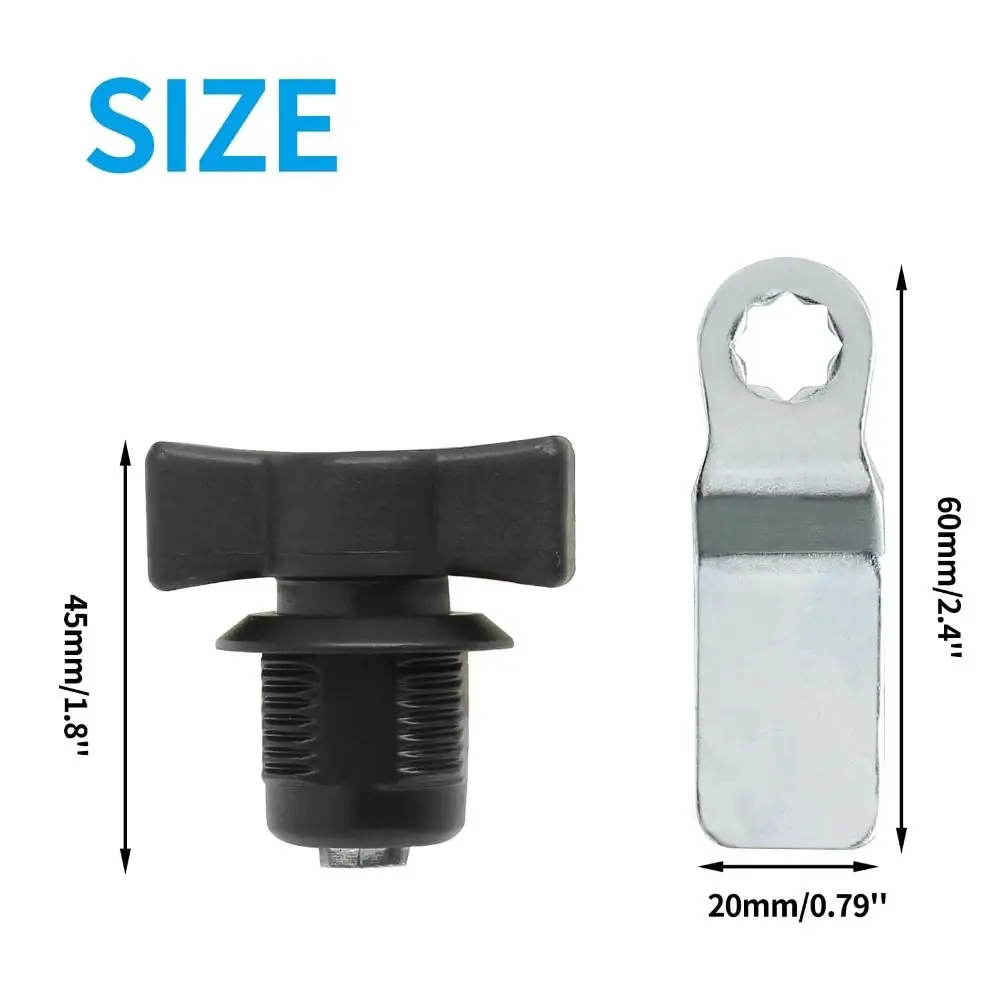 Stainless Steel Distribution Box Tool Lock Keyless Industrial Instrument Cabinet Lock Cylindrical Tongue Swivel Lock