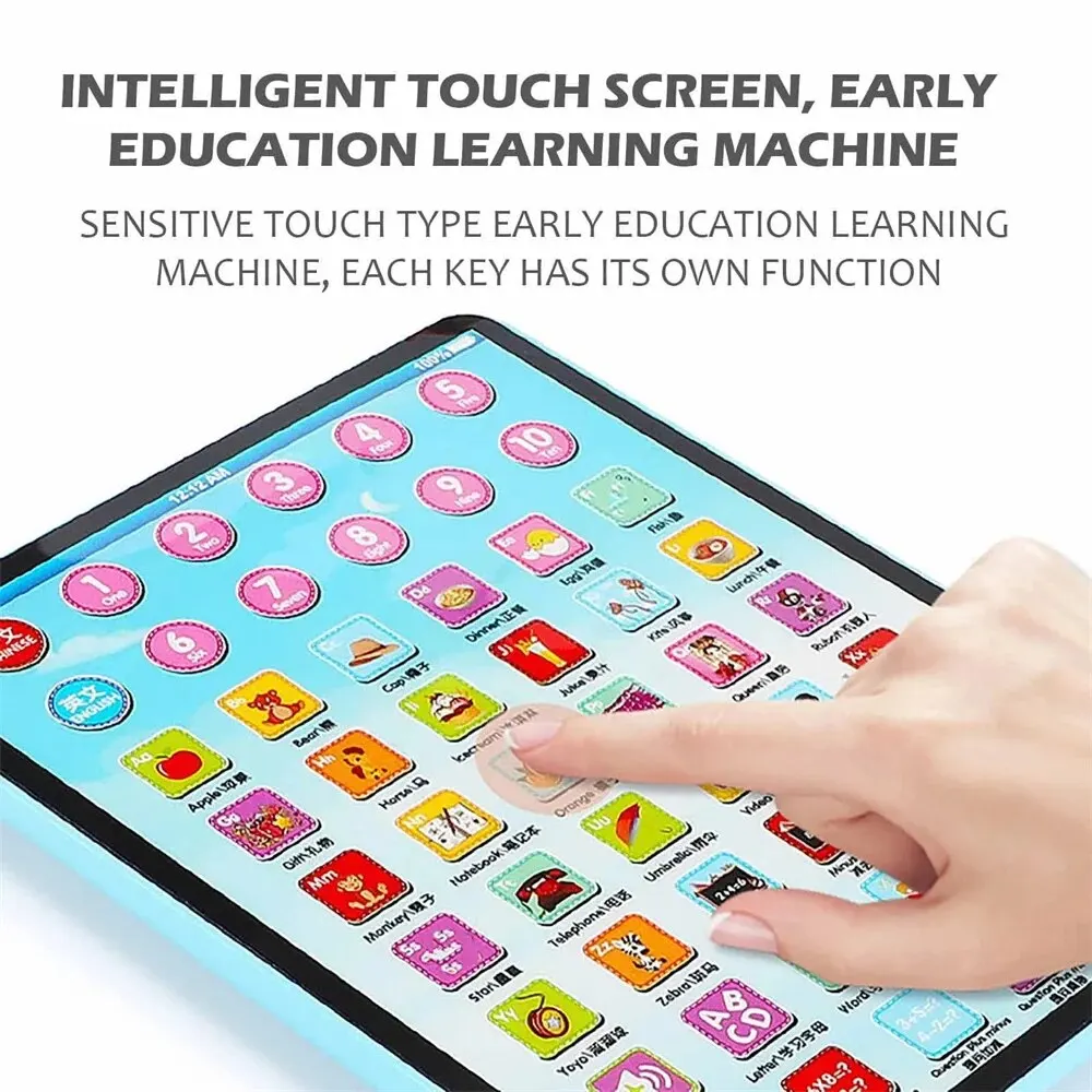 New Learning Tablet Chinese English Machine Electronic Touch Pad Funny Interactive Study Toy Early Laptop Kids Educational Toys